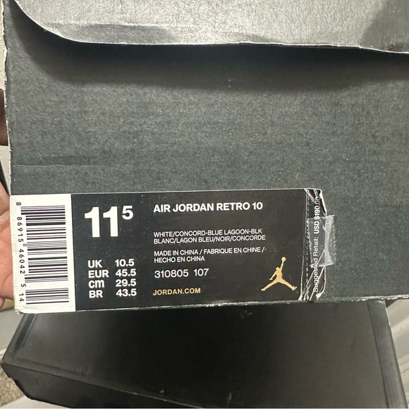 🔥🔥AIR JORDAN 10 CHARLOTTE🔥🔥 - Picture 5 of 7